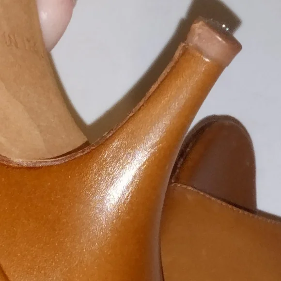 Kate Spade D'Orsey Brown Peep-Toe Heels - Picture 6 of 7